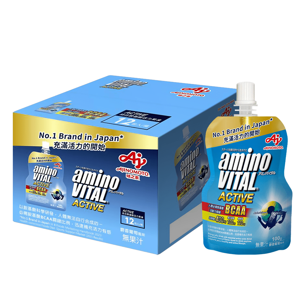 日本味之素aminoVITAL® ACTIVE 綜合胺基酸活力果凍 12包入 100g*12包